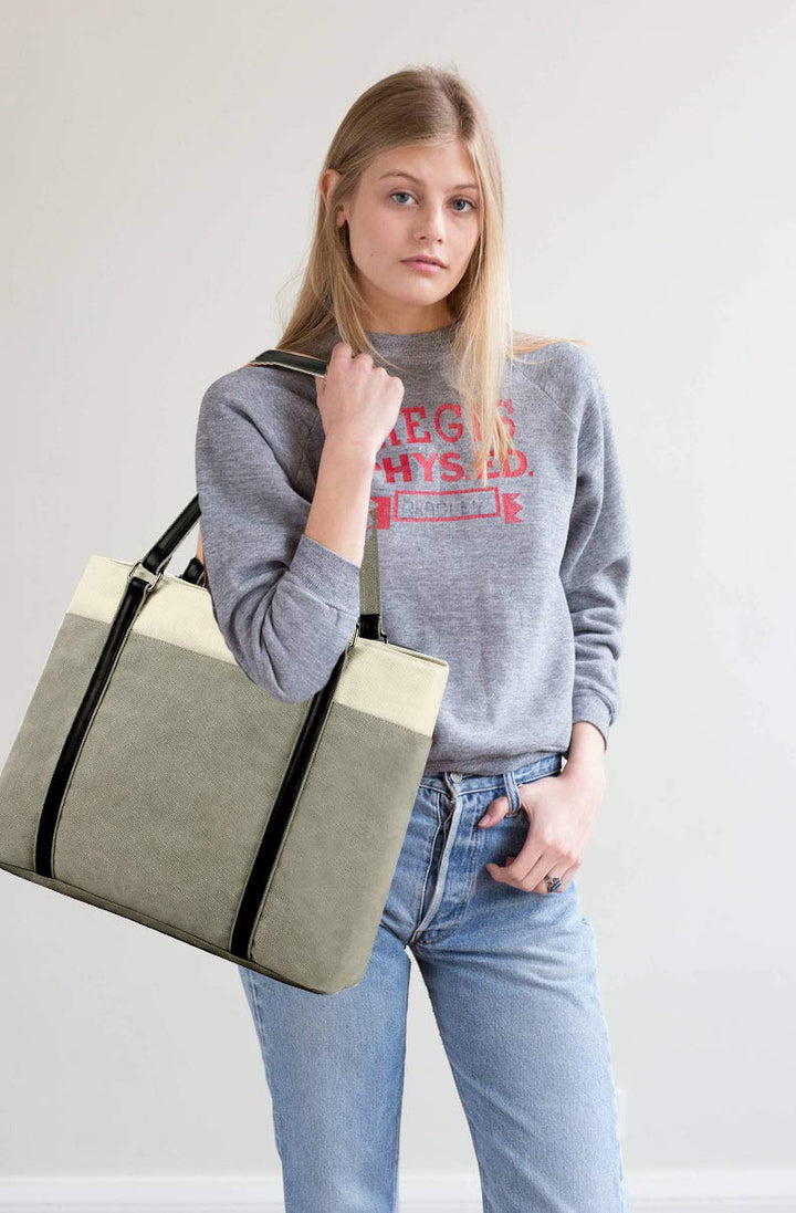 Women&#39;s Work Bag with Laptop Compartment Zipper