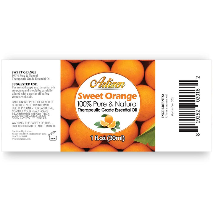 Sweet Orange Essential Oil (100% PURE&amp; NATURAL - UNDILUTED) Therapeutic Grade - Huge 1oz Bottle - Perfect for Aromatherapy