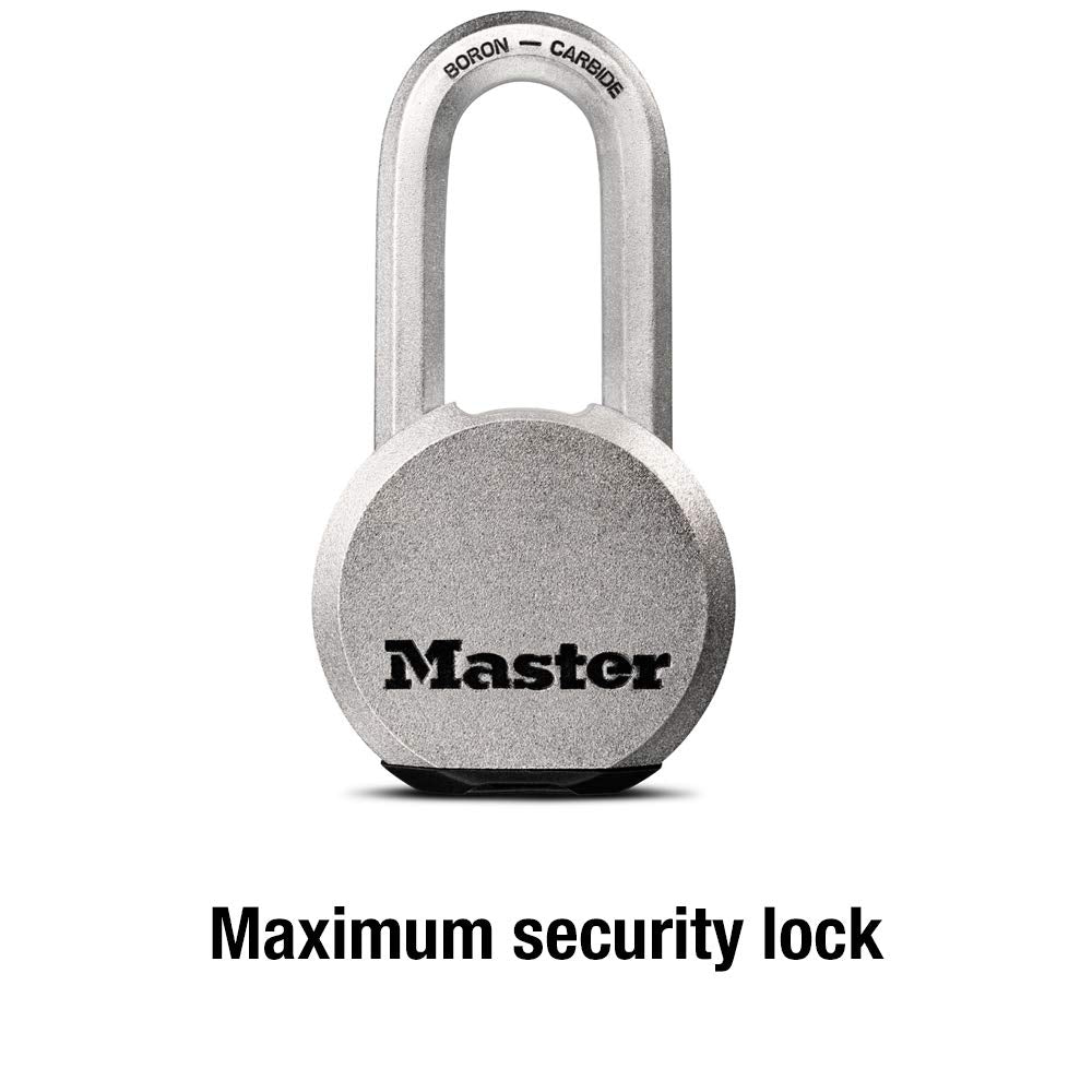 Master Lock Magnum Heavy Duty Solid Steel Silver Padloc
