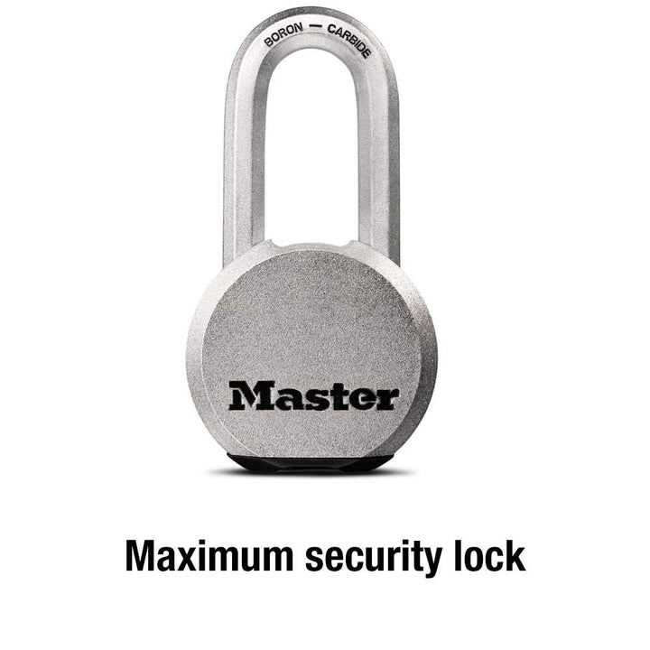 Master Lock Magnum Heavy Duty Solid Steel Silver Padloc