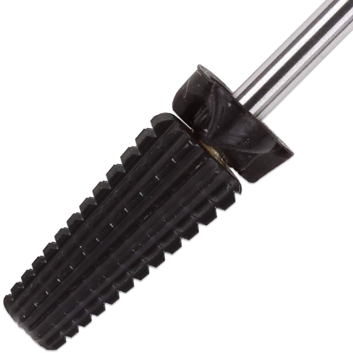PANA Nail Carbide 5 in 1 Bit - Two Way Rotate use for Both Left and Right Handed - Fast remove Acrylic or Hard Gel - 3/32 Shank - Manicure, Nail Art, Drill Machine (Extra Coarse - XC, Black)