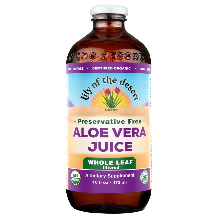 Lily of The Desert Aloe Vera Juice Whole Leaf, 16 Fluid