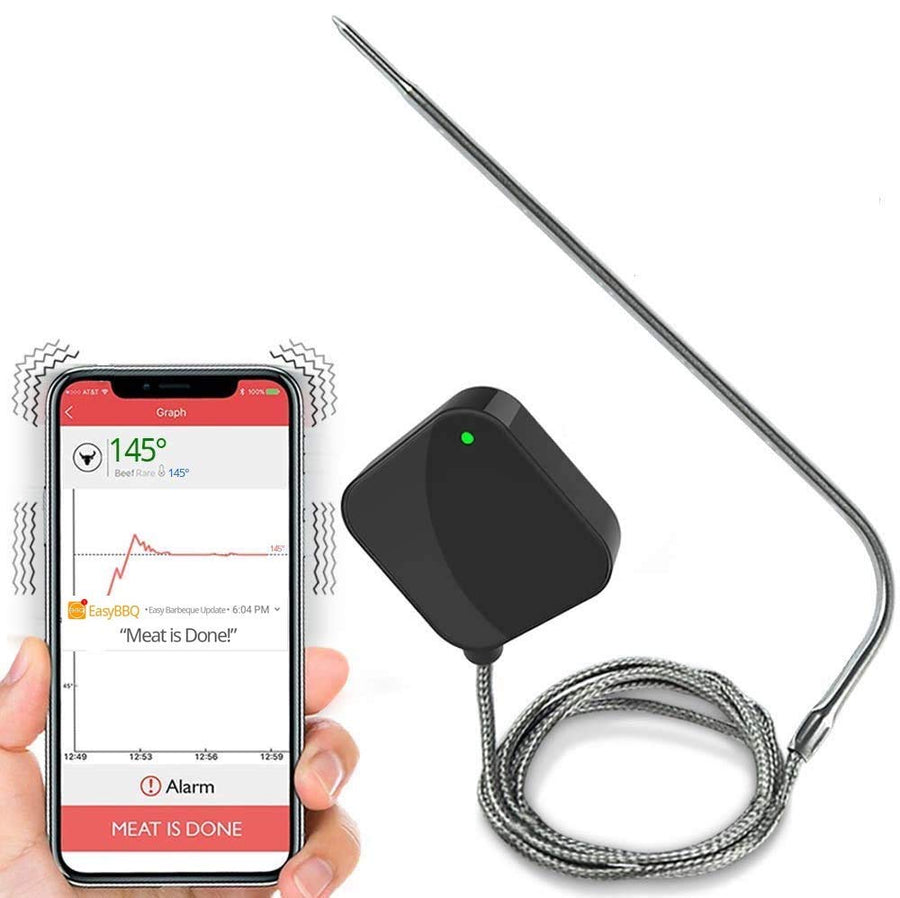 NutriChef Smart Bluetooth BBQ Thermometer - Upgraded St