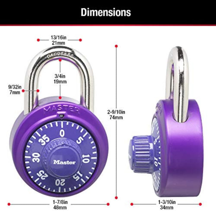 1530DCM Locker Lock Combination Padlock, 1 count (Pack of 1) Colors may vary