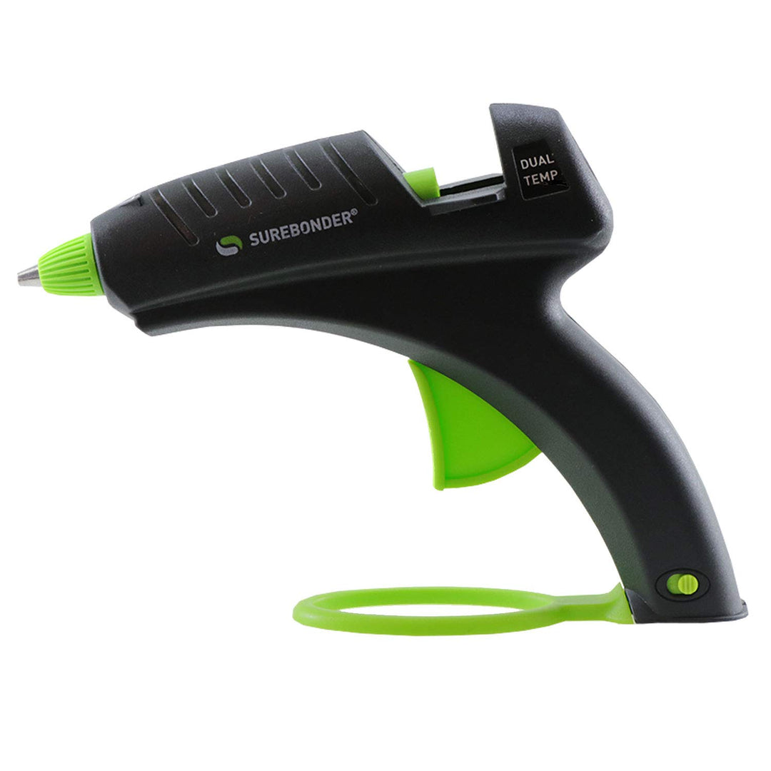 DT-270FKIT Full Size Dual Temperature Glue Gun with 12-4-Inch Standard All Purpose Glue Sticks,Black,green