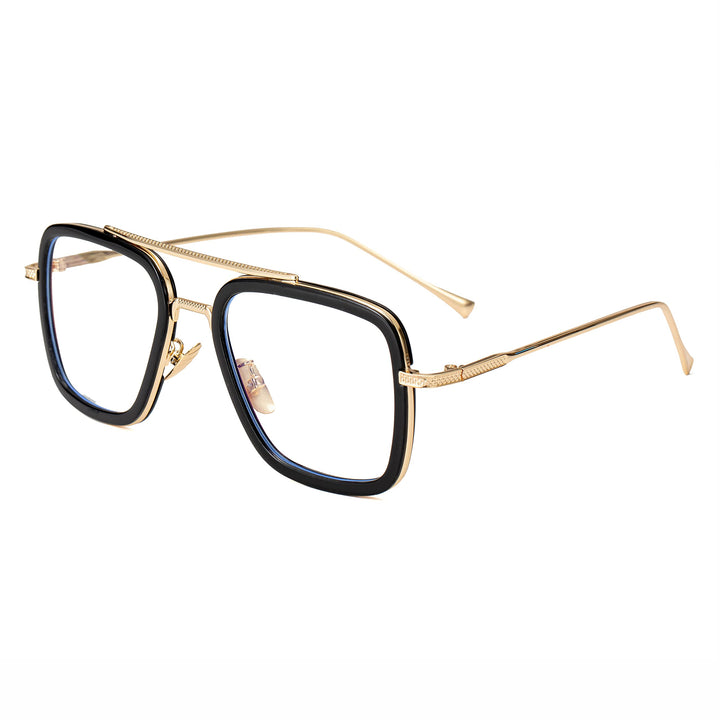 Onrtry Tony Stark Blue Light Blocking Glasses for Men W