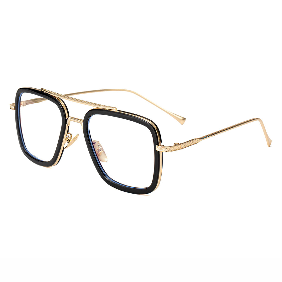 Onrtry Tony Stark Blue Light Blocking Glasses for Men W