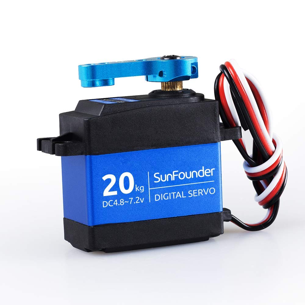 SUNFOUNDER 20 kg Servo Motor High Torque Servo, TD8120MG Metal Gear Digital Servo, Aluminium Case, 270° Angle Control for RC Robot Cars