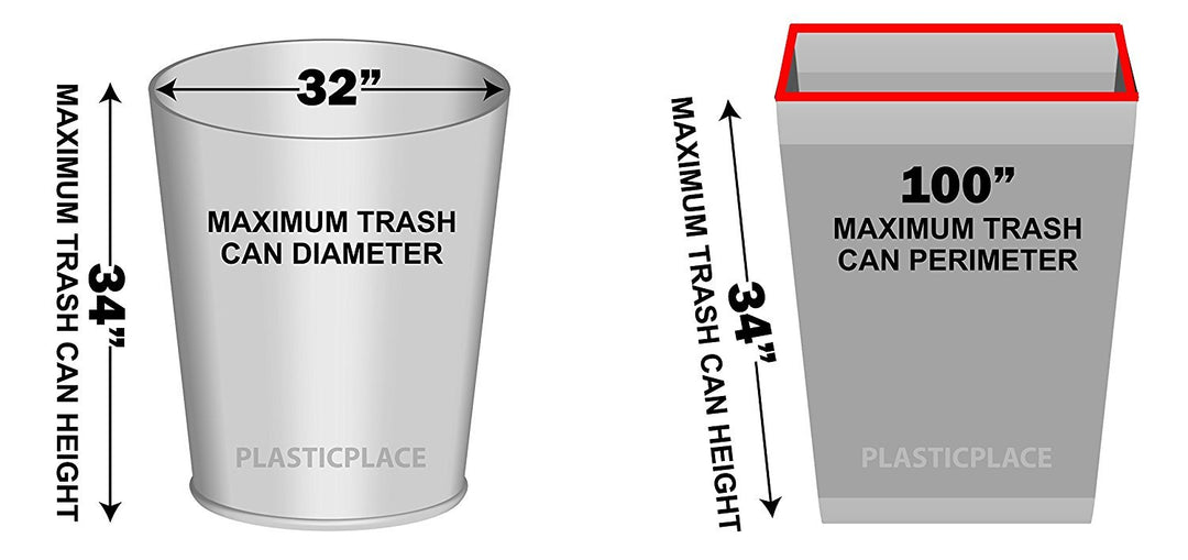 65 Gallon Trash Bags ¦ 2.7 Mil ¦ Black Heavy Duty Garbage Can Liners ¦ 50” x 48” (25 Count) (W65LDB225A)