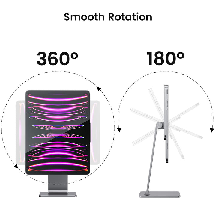 MagFree Magnetic Stand for iPad Pro Adjustable Rotatable Floating Magnetic iPad Stand Holder for Apple iPad Pro 12.9 3rd/4th/5th/6th Generation