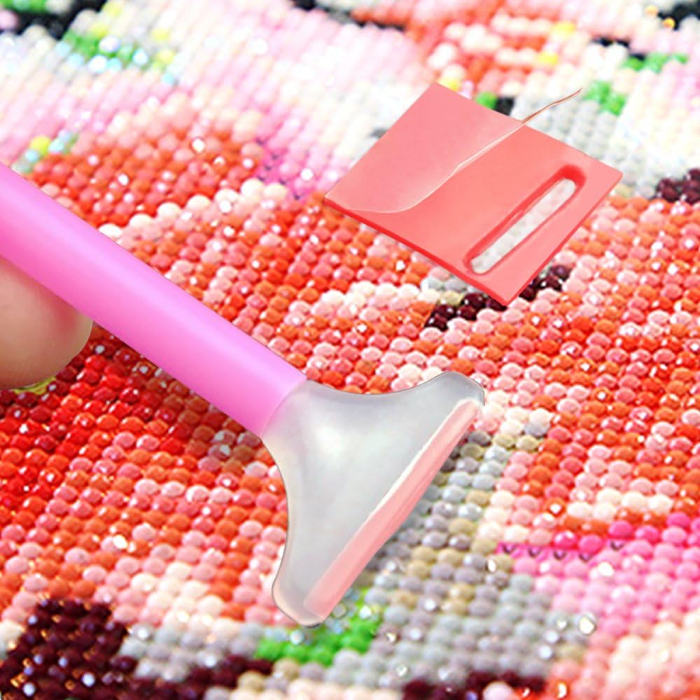 60 Pcs 5D Diamond Painting Glue Clay, Environmental DIY Painting Glue Clay Diamond Painting Glue Clay Wax Embroidery Cross-Stitch Painting Set Tool for Diamond Painting (2x2cm)