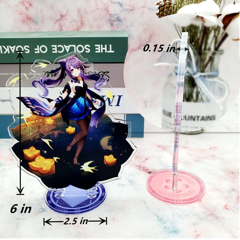 Genshin Impact Stand Figure,Game Acrylic Ornaments Stand Model Collections Peripheral,Table Decoration (Yae Miko B)