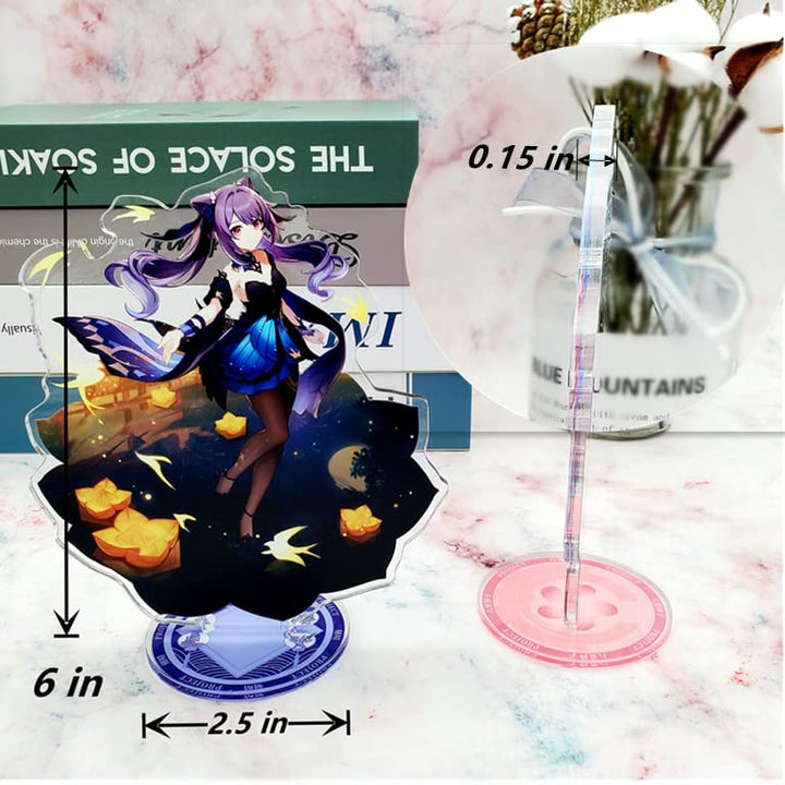 Genshin Impact Stand Figure,Game Acrylic Ornaments Stand Model Collections Peripheral,Table Decoration (Yae Miko B)