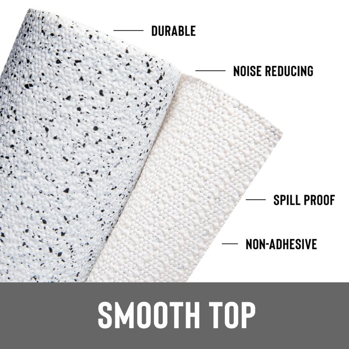 Brand Grip Prints Non-Adhesive Non-Slip Counter Top, Drawer/Shelf Liner, 12 x 20&#39;, Granite Black and White