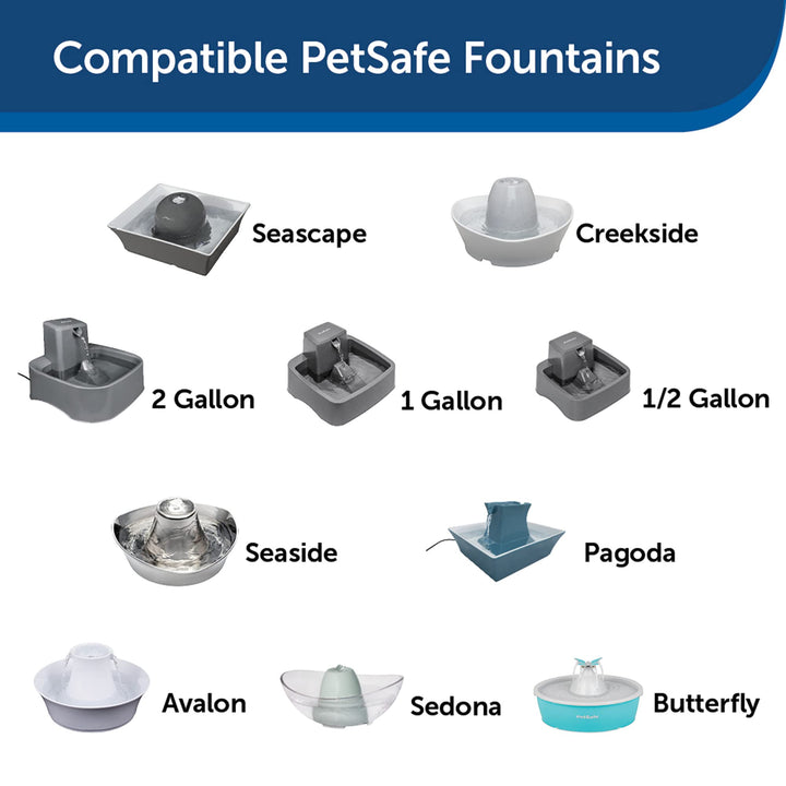 Drinkwell Replacement Carbon Filters, Dog and Cat Ceramic Water Fountain Filters, 4-Pack