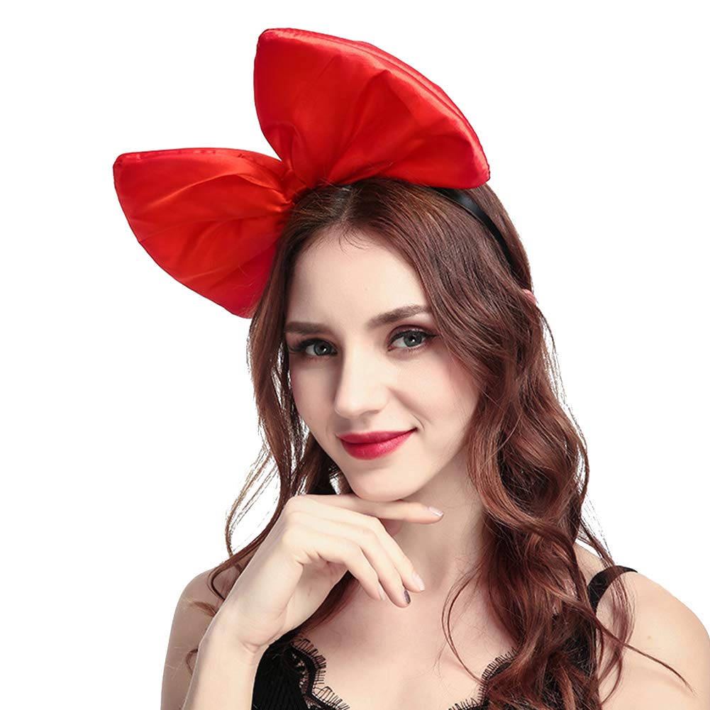 Ztl Women Huge Bow Headband Hairband Hair Hoop Costume 