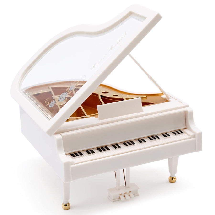 Piano Music Box, Wind Up Musical Boxes, Classical Music Box for Girls Birthday Gift or Desk Decoration Ornament
