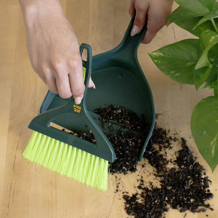 Pine-Sol Mini Dustpan and Brush Set | Nesting Snap-On D