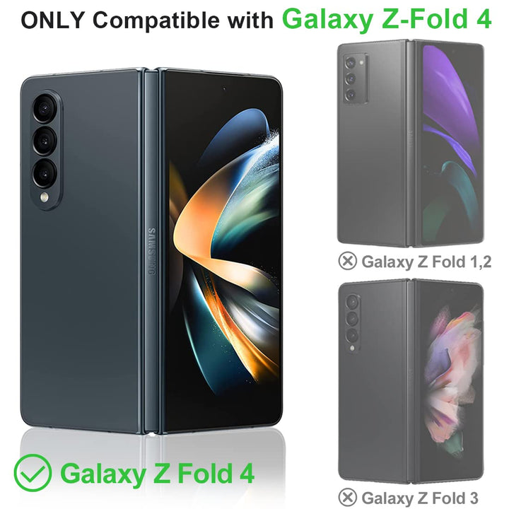 KEZiHOME for Samsung Galaxy Z Fold 4 Case, Genuine Leat