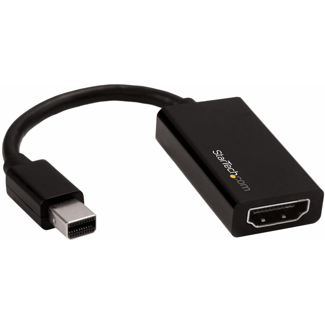Mini DisplayPort to HDMI Adapter - Active mDP 1.4 to HDMI 2.0 Video Converter - 4K 60Hz - Mini DP or Thunderbolt 1/2 Mac/PC to HDMI Monitor/TV/Display (MDP2HD4K60S), Black