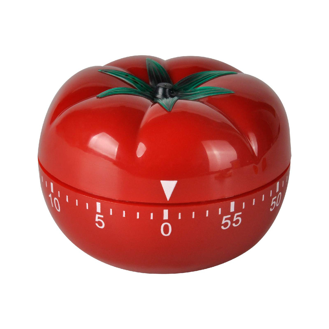 JR-WG017 Kitchen Cooking Timer Tomato Cartoon Mechanical Countdown Hour Meter for Cooking Homework Baking Learning Body-Building