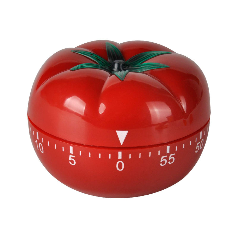 JR-WG017 Kitchen Cooking Timer Tomato Cartoon Mechanical Countdown Hour Meter for Cooking Homework Baking Learning Body-Building