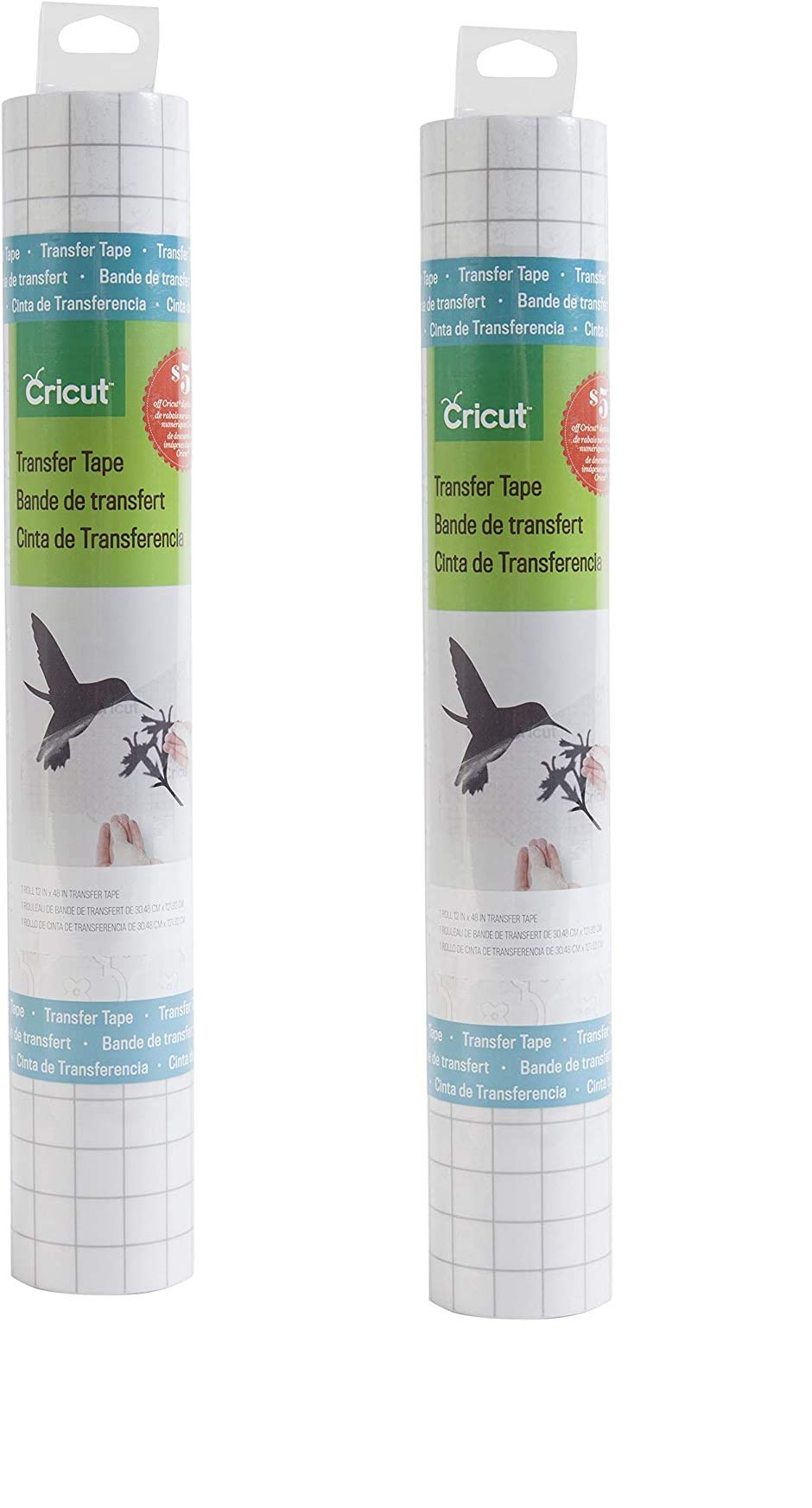 Vinyl Transfer Tape, 12X4, Standard Grip(2 Pack)