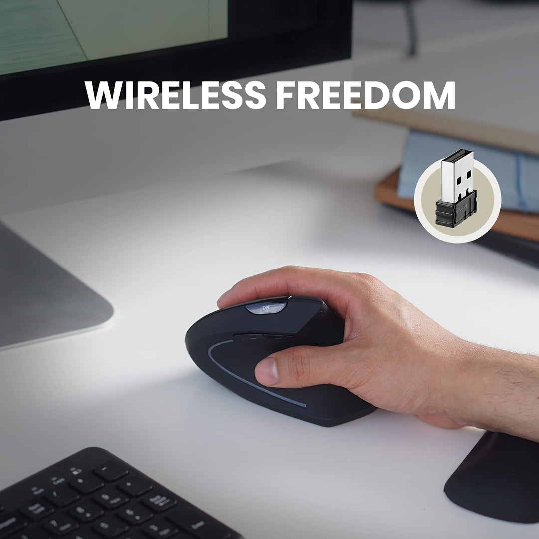 Perixx Perimice-513 Wired Vertical Ergonomic USB Mouse 