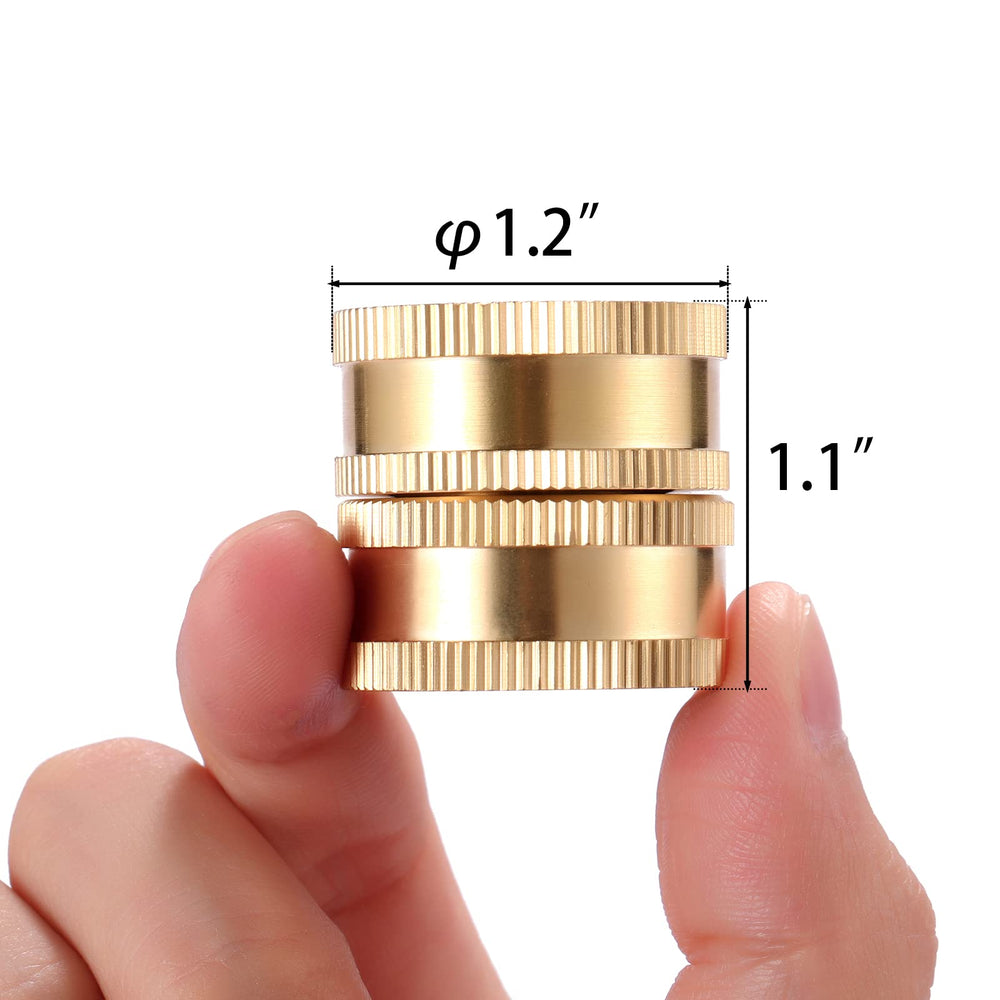 2 Pack 3/4 Garden Hose Connector with Dual Swivel for Male Hose to Male Hose, Double Female