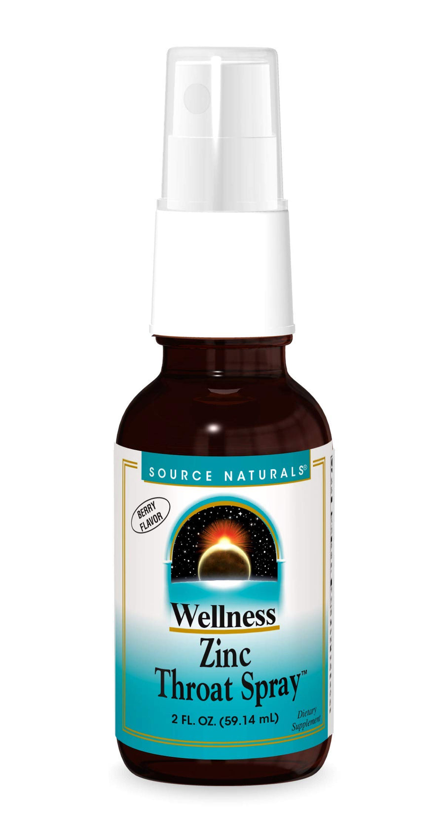 Source Naturals Wellness Zinc Throat Spray, Berry Flavo