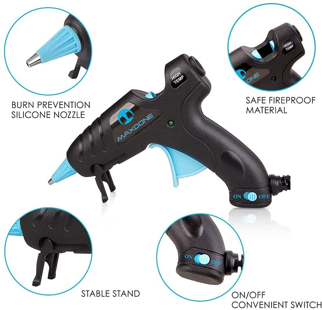 Hot Glue Gun Mini Glue Gun - Glue Gun Kit Glue Sticks 30PCS Crafting High Temp Heat up Fast Small Clear and Colored Sticks, Ideal for Quick Repairs DIY Projects Arts Classroom 20W New Releases