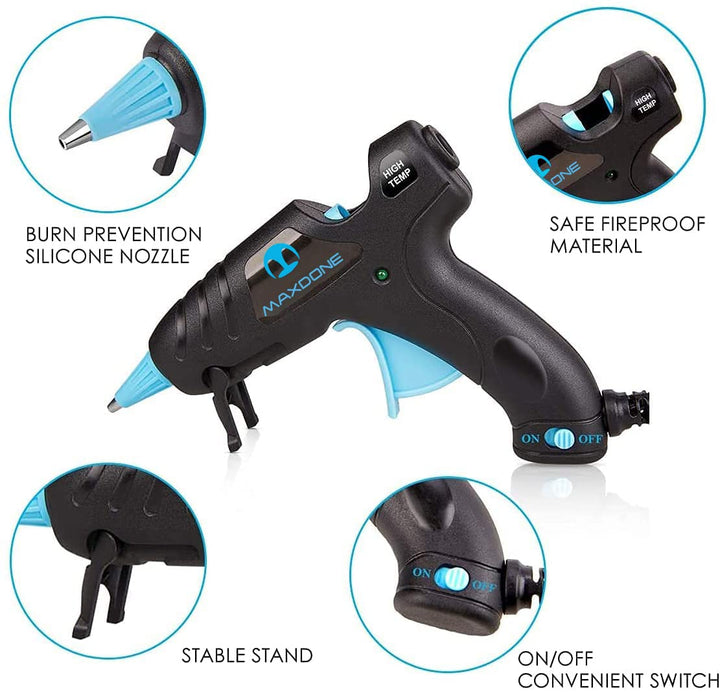 Hot Glue Gun Mini Glue Gun - Glue Gun Kit Glue Sticks 30PCS Crafting High Temp Heat up Fast Small Clear and Colored Sticks, Ideal for Quick Repairs DIY Projects Arts Classroom 20W New Releases