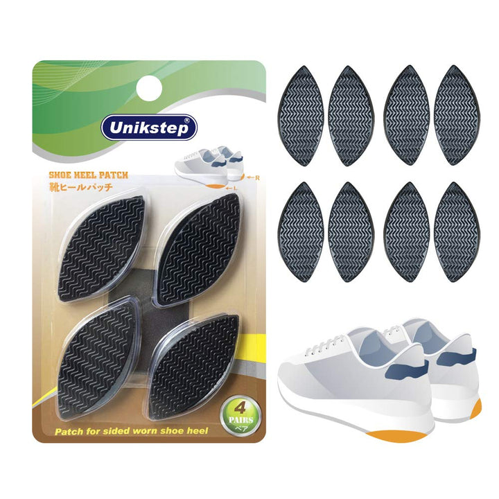 HeelPatch, Black, 4 Pair (Pack of 1)