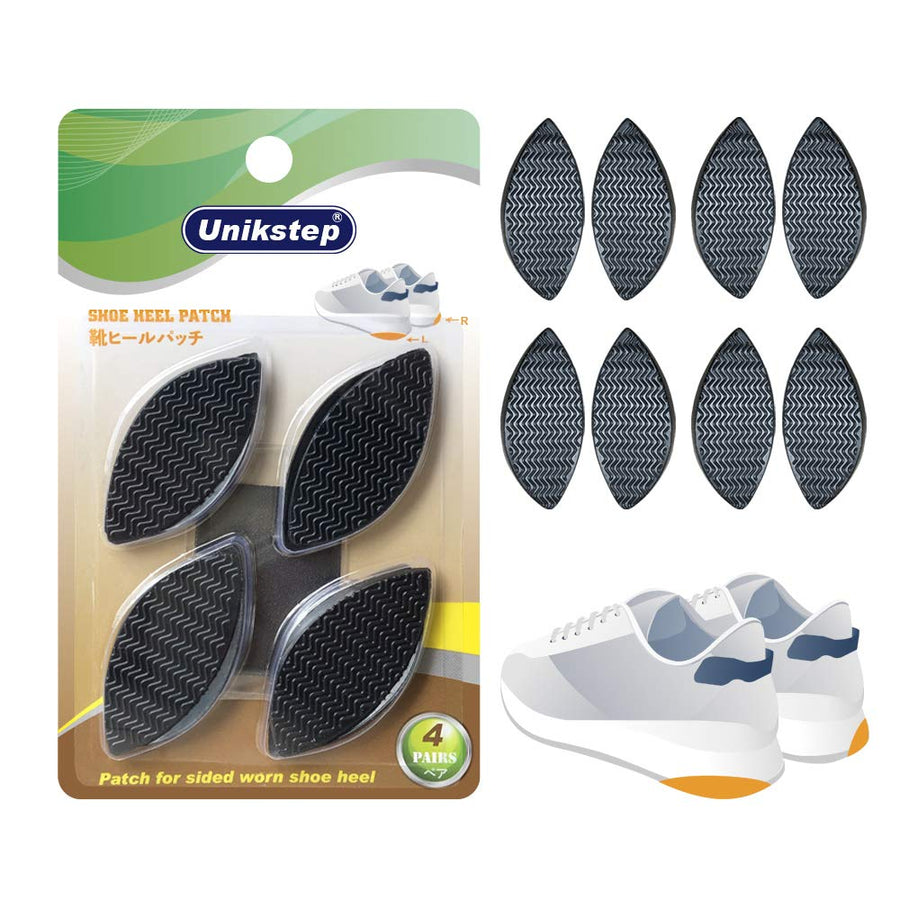 HeelPatch, Black, 4 Pair (Pack of 1)