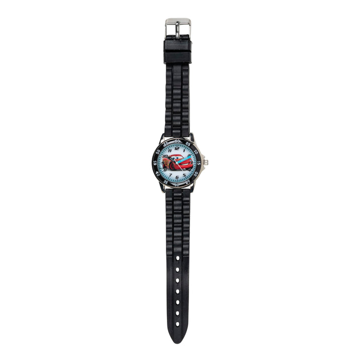 Disney Pixar Cars Lightning McQueen Time-Teaching Watch for Kids with Interactive Racing Dial