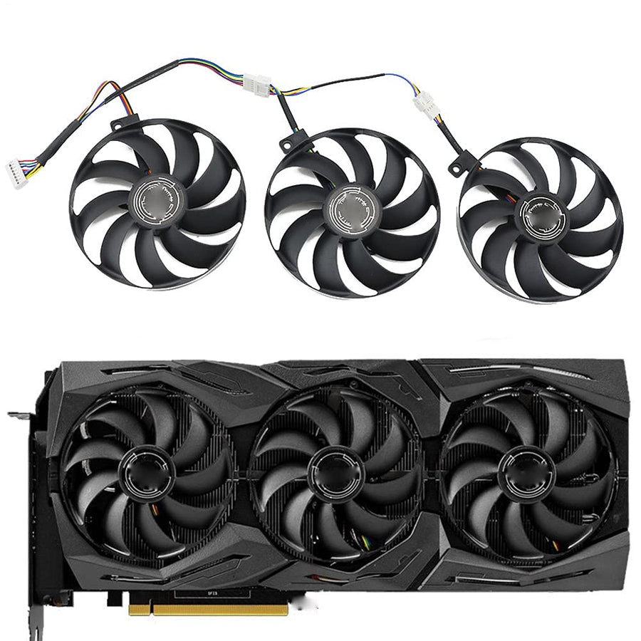 CCVA T129215SU 7Pin GPU Card Cooler Fans for ASUS ROG S