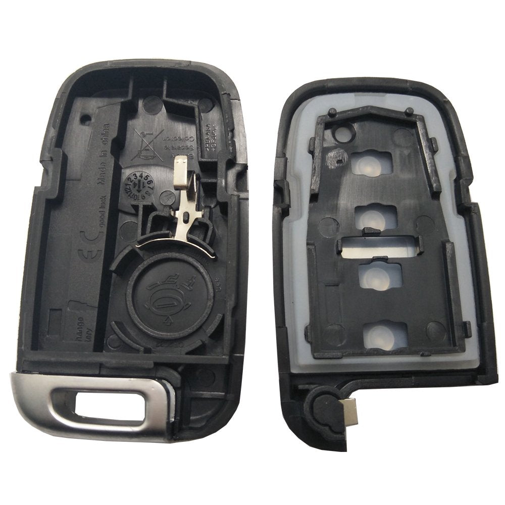 4 Buttons Smart Key Fob Case for Hyundai Sonata Elantra Genesis Veloster Key Fob Cover No Chip