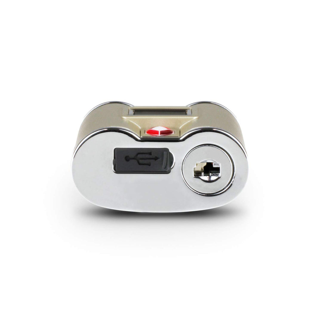 Bio-Key TouchLock TSA Approved All Weather Keyless Bio-Lock with Fingerprint Recognition - Touchscreen (ATLTSAF), Silver