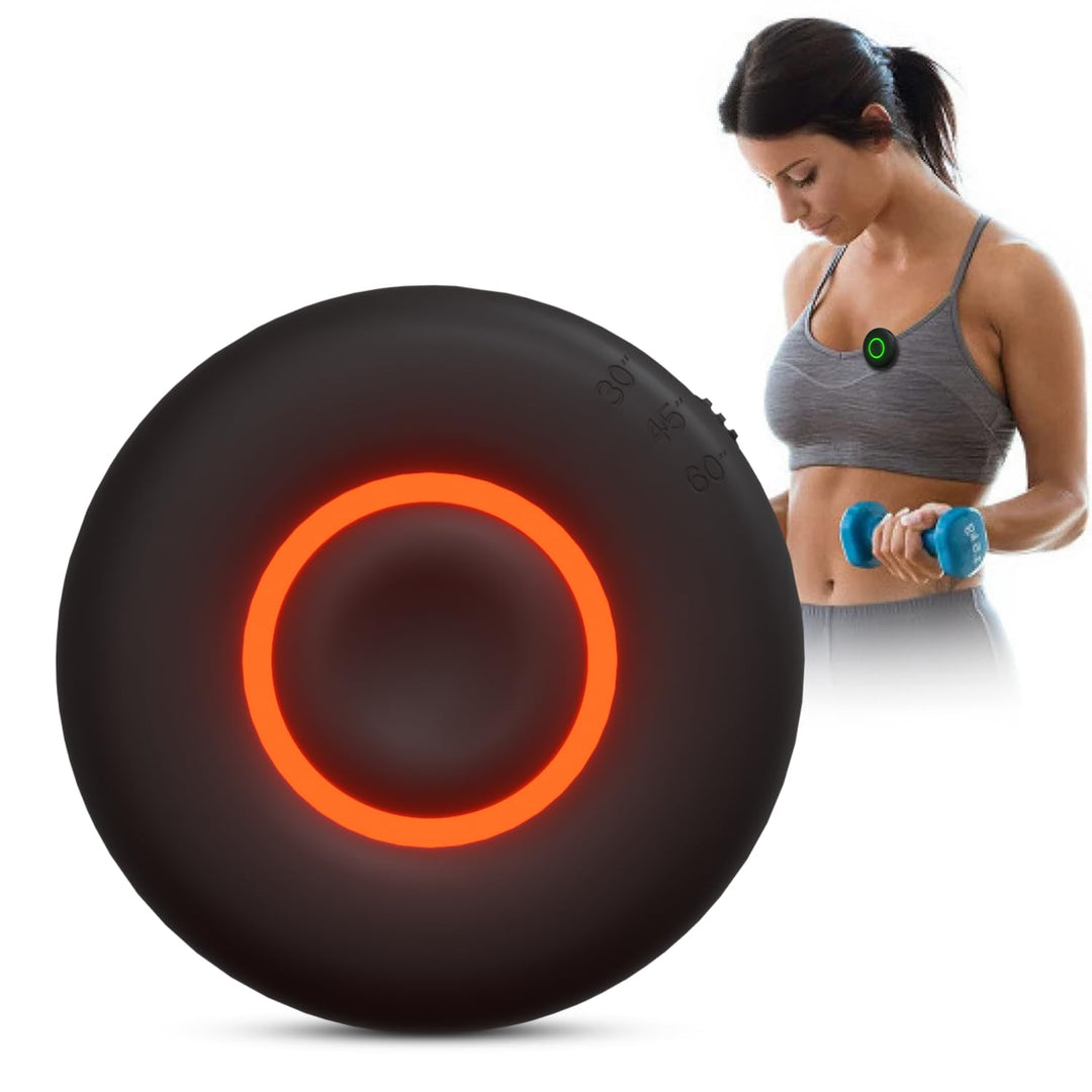 Timer - The Rest Time Fitness Timer - Countdown Gym Timer and Stopwatch To Help Track Rest Time While Working Out - Easy to Use Vibrating Timer - Small Compact Design With Rechargeable Battery