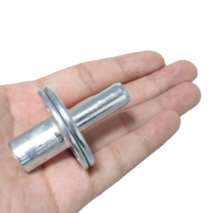 2PCS M12 Three Hole Tee Nut Flange Insert T-Nut Mounting Screw-in T-Nuts Furniture Hardware Flange Insert Female Thread T-Nut for Furniture Installation