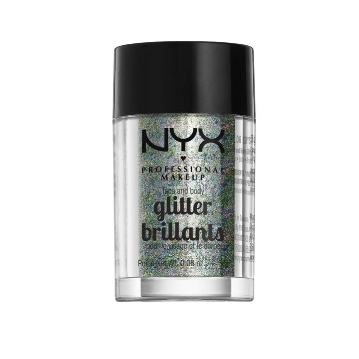 PROFESSIONAL MAKEUP Face &amp; Body Glitter, Crystal, 0.08 Ounce