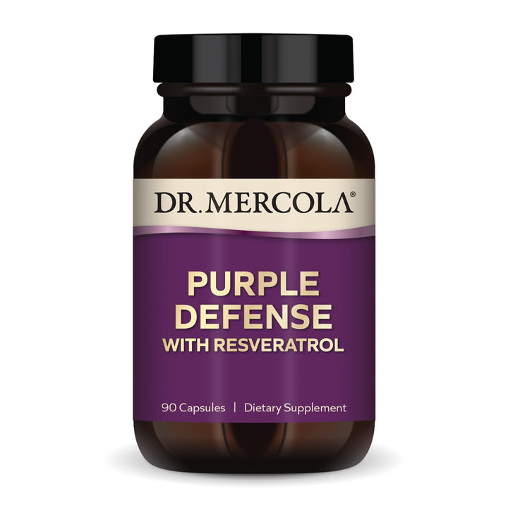 , Purple Defense with Resveratrol, 90 Servings (90 Capsules), Supports Memory and Concentration, Supports Immune System Health, Non GMO, Soy-Free, Gluten Free