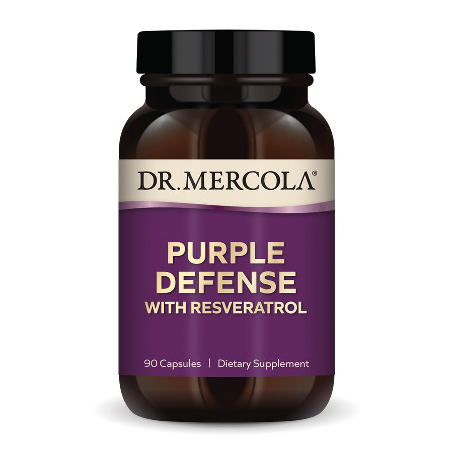 , Purple Defense with Resveratrol, 90 Servings (90 Capsules), Supports Memory and Concentration, Supports Immune System Health, Non GMO, Soy-Free, Gluten Free