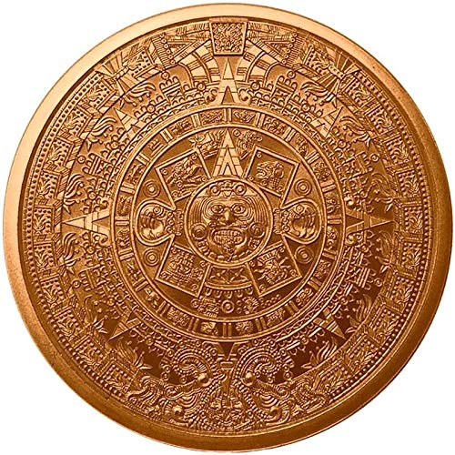 1 oz .999 Pure Copper Round/Challenge Coin (The Aztec Calendar)