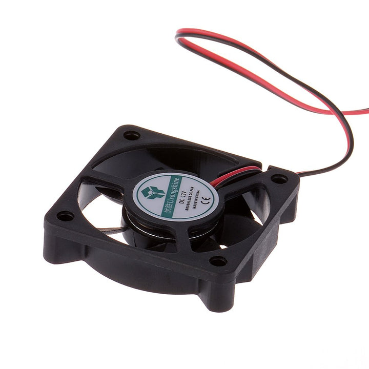 Anmbest 2PCS 5010 Silent Brushless Cooling Fan 2 pin Brushless 5CM Fans DC 12V 0.1A 50mm X 50mm X 10mm for Cool 3D Printers Parts PC Case CPU Cooler Sleeve Bearing 7 Blades