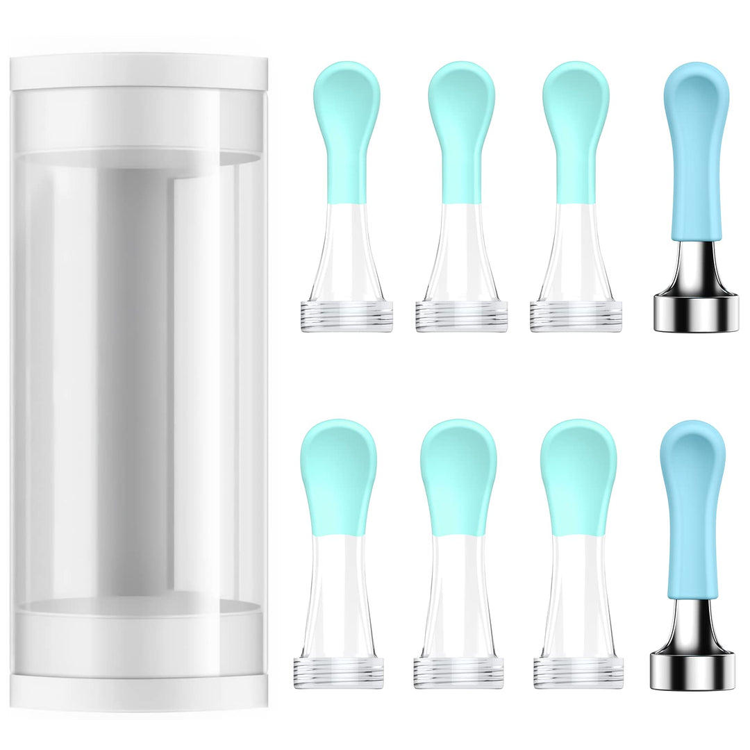 Bebird Replacement Tips Ear R1-8 PCS Waterproof Silicone Ear Spoon for Wet/Dry Earwax Cleaning - Original Ear Cleaner Tips Set for W3/R3/T15/X3/D3Pro/M9 (New Spiral Structure)