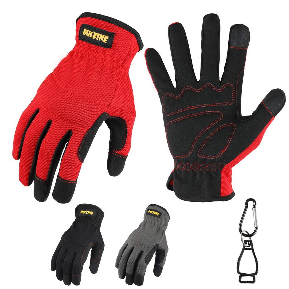 DULFINE High Performance Work Gloves For Men(3 Pairs Pa