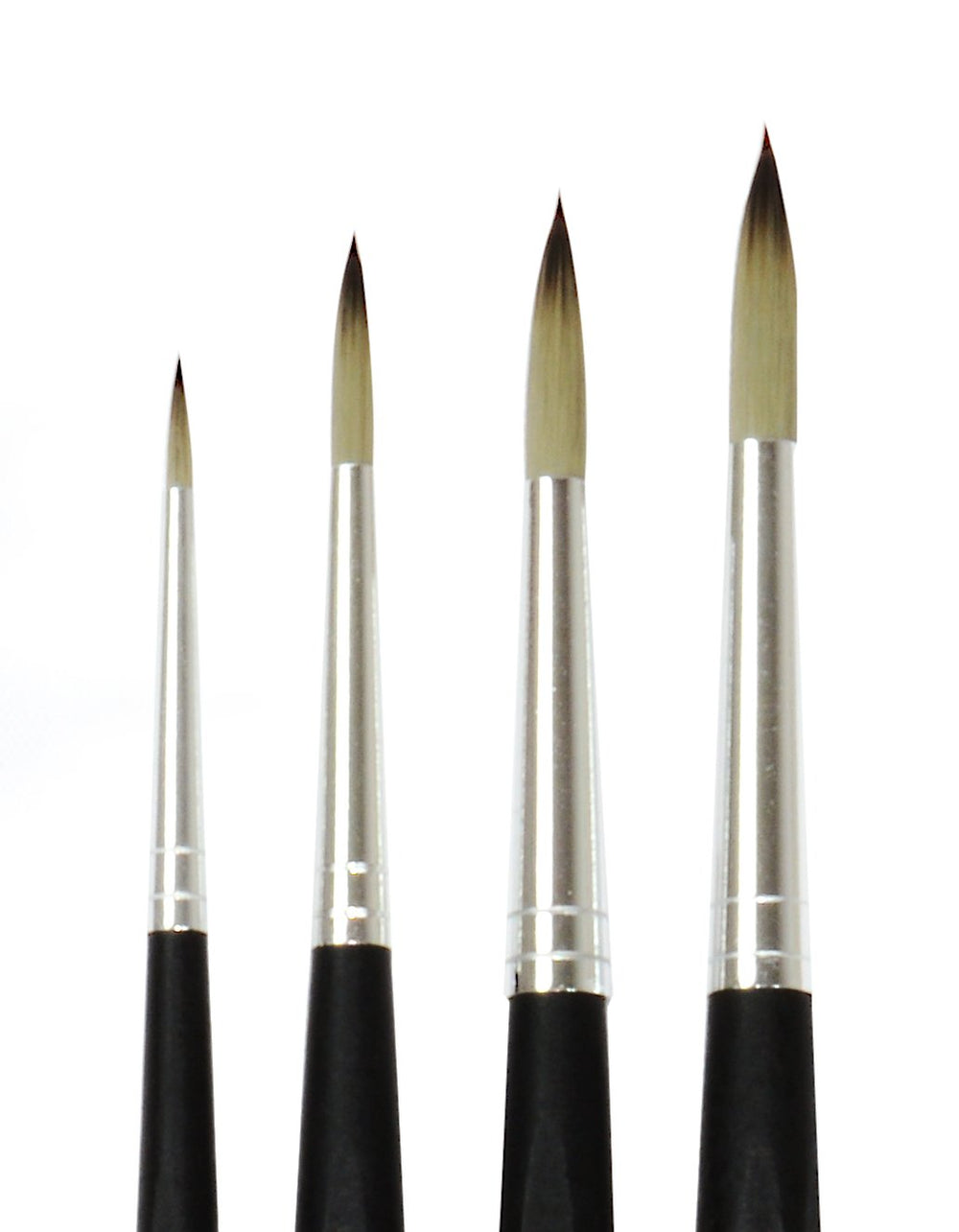 da Vinci Nails Series 5349 Nail Art Brush Set for Gel Technique, 4 Brushes (3373, 4 Sizes)