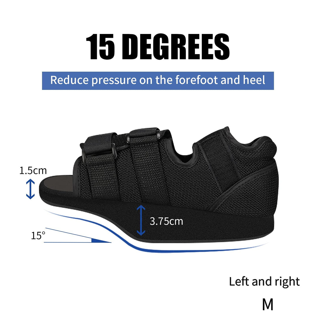 GHORTHOUD Offloading Post Op Shoe Forefoot Foot Shoes for Broken Toe Surgery Non Weight Bearing Medical Shoes for Men and Women (X-Large)