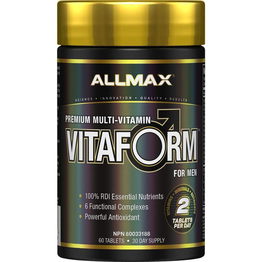 VITAFORM - 60 Tablets - Premium Multivitamin for Men - Six Functional Complexes + Vitamin C, D3 & Zinc - 30 Servings
